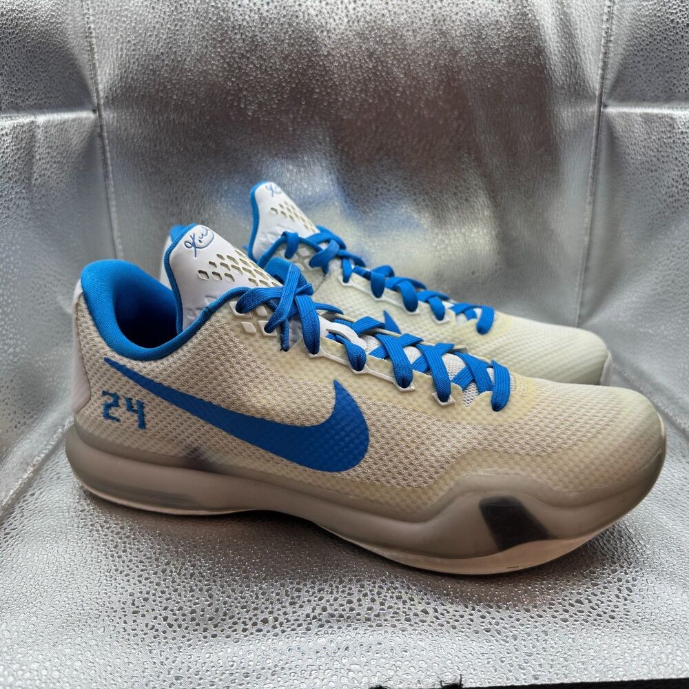 Size 11 Nike‎ Kobe X TB Royal Blue White Mens Basketball Shoes 777411-981